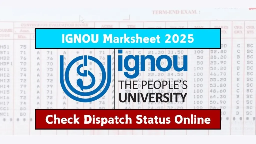 IGNOU Marksheet 2025