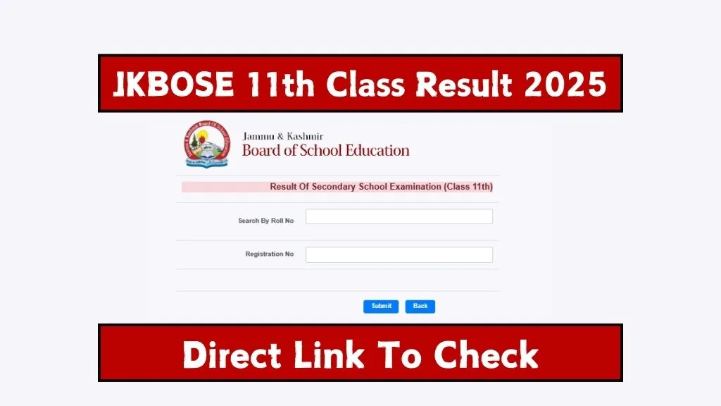JKBOSE 11th Class Result 2025